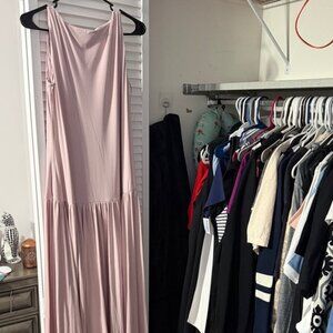 Abercrombie & Fitch Light Pink Maxi Dress